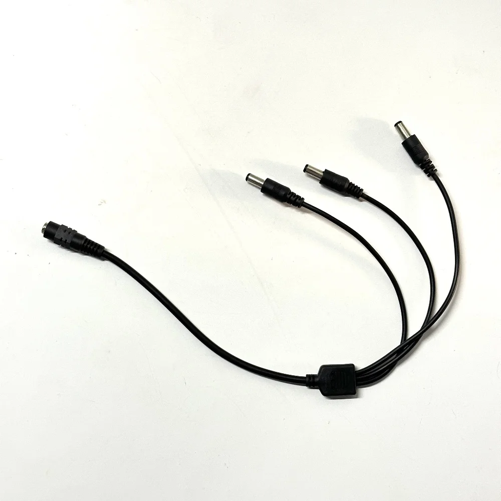 DC 1 Female to 2/3/4/8 Male Power Splitter Cable 2.1*5.5mm DC Plug for CCTV Camera Security DVR Accessories LED Light Strip