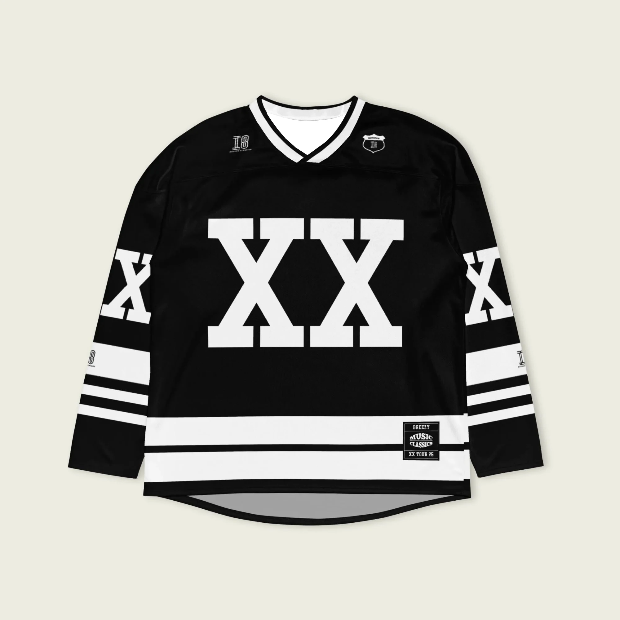 

Новый мотоциклетный гоночный костюм 2025 года, летняя дышащая быстросохнущая футболка с длинными рукавами для мужчин и женщин, хоккейная майка Chris Brown XX Tour