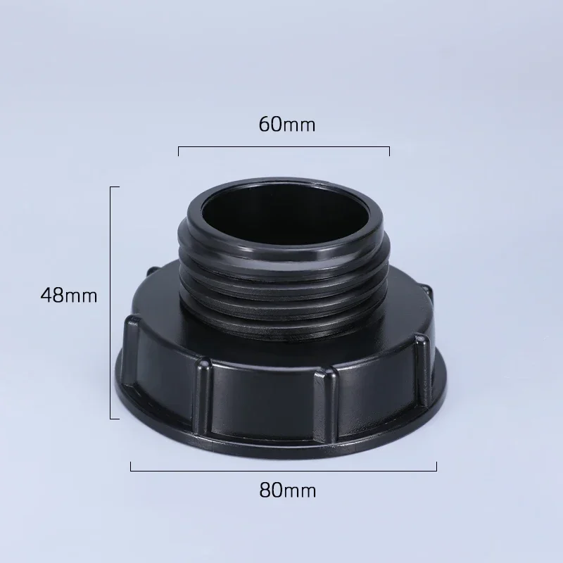 IBC 탱크 피팅 밸브 수도꼭지 어댑터, 정원 관개 파이프 커넥터, 80mm ~ S60 * 6, 고품질