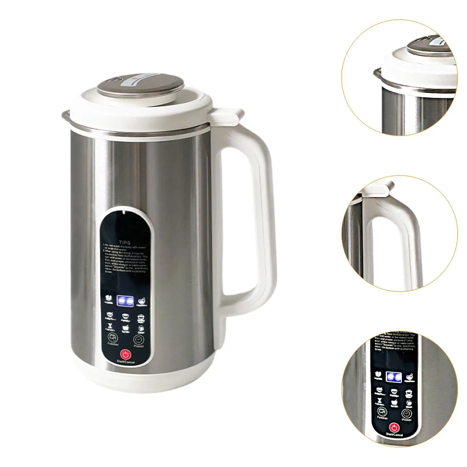 صانع حليب الجوز التلقائي الدفء التنظيف الذاتي سعة كبيرة صانع حليب الصويا صانع اللوز للمشروبات عصير الصويا حليب الشوفان