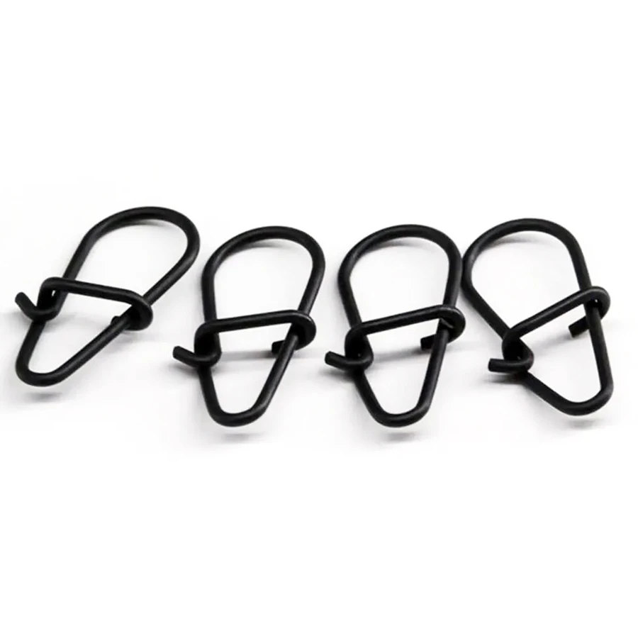Duo Lock Snap Wirbel Hochfester Angel-Snap-Clip aus rostfreiem Schnellwechsel-Angel-Snaps aus massivem schwarzem Nickel 29lb-104lb – Detail 5
