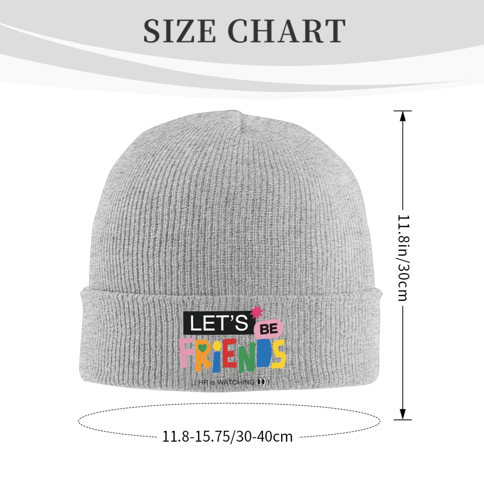 Enemies with Benefits JanJingjing Same LET'S BE FRIENDS Winter Warm Beanie Hat For Men Women Skull Knitted Hat Cap Bonnet Hats