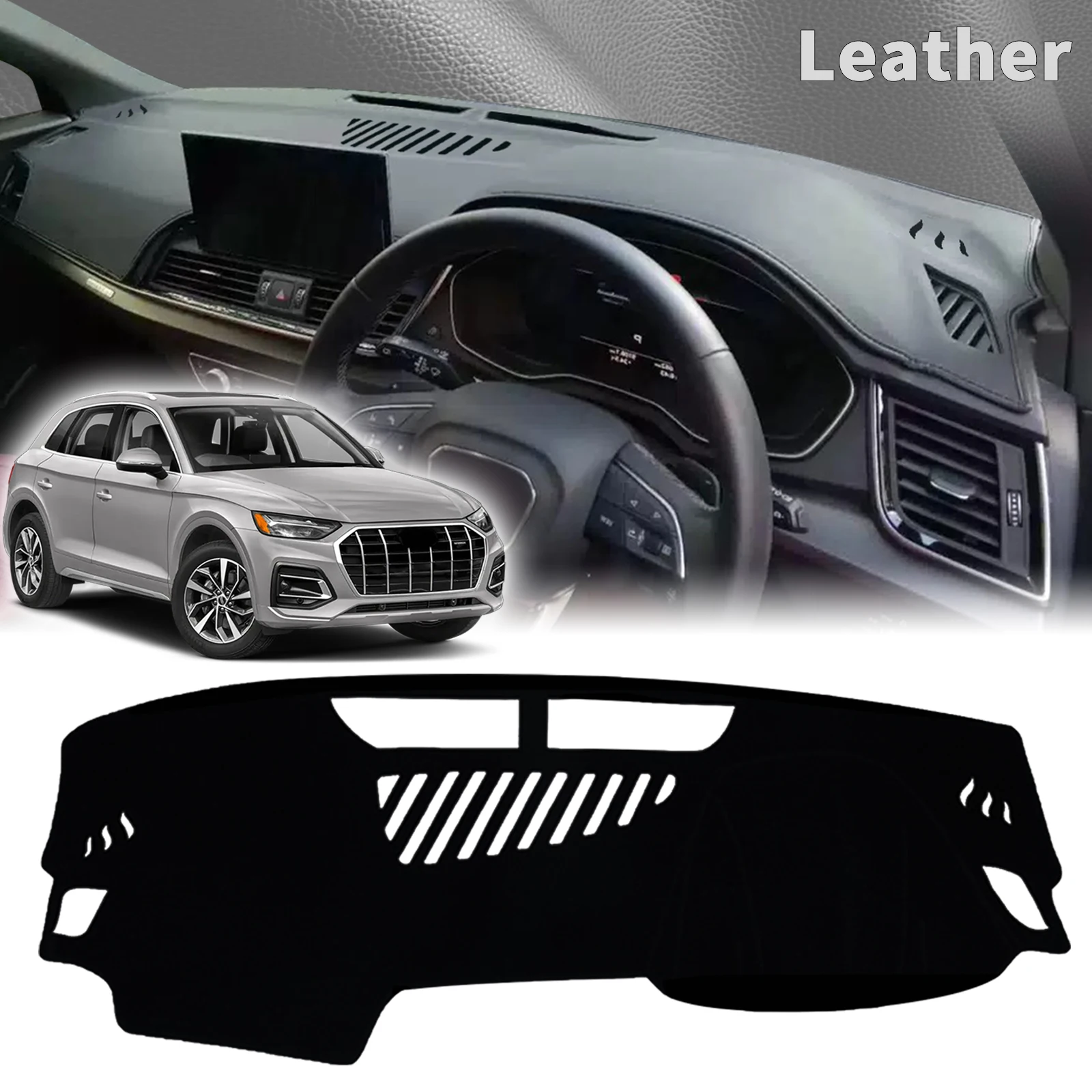 

fit for Audi Q5 2017-2024 2023 2022 2021 SQ5 Car Accessories Dashmat Protective Carpet Dashboard Cover Pad DashMat Sunshade