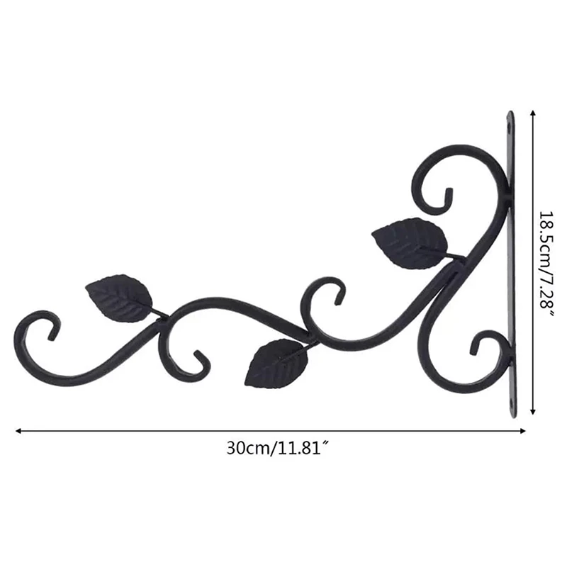 屋内および屋外の装飾に適した鉄の吊り下げフック,30 cm, 4パック