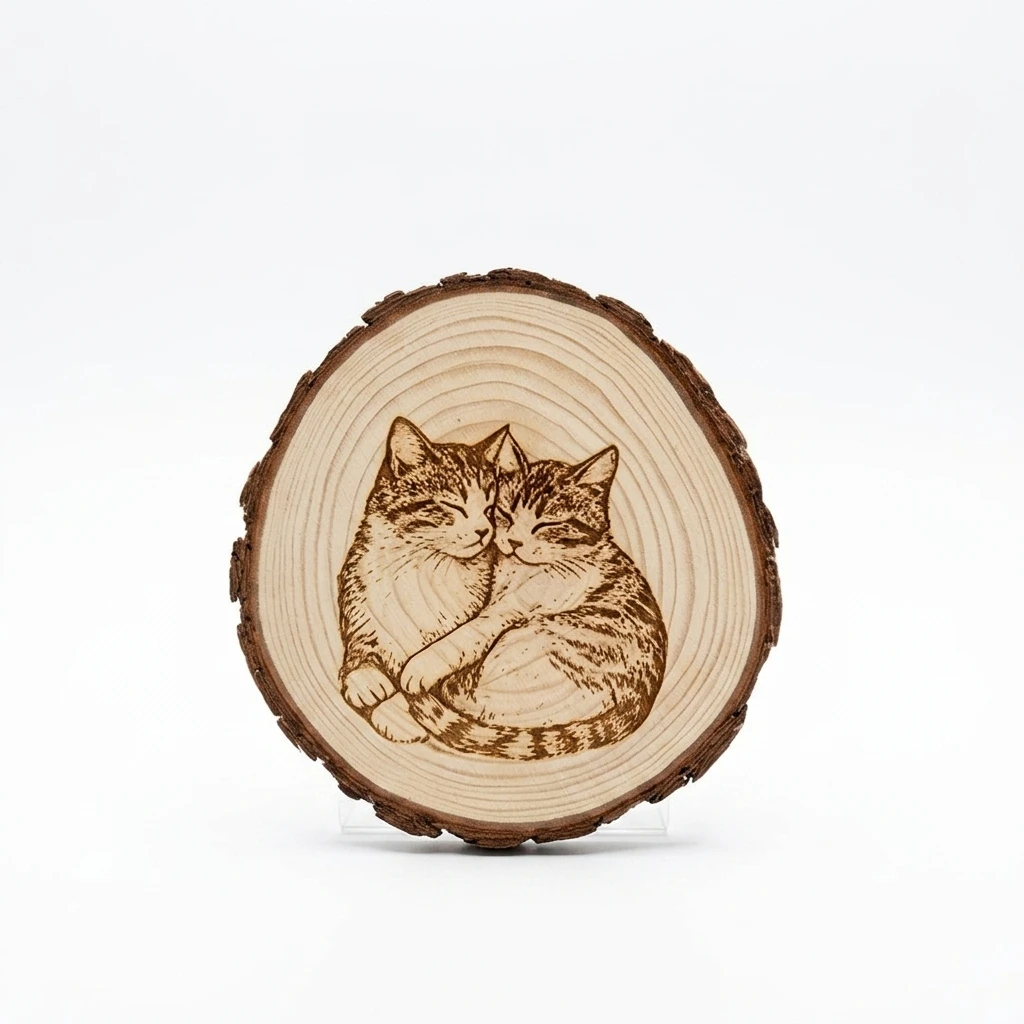 Personalized Wooden Pet Portrait - product detail 5