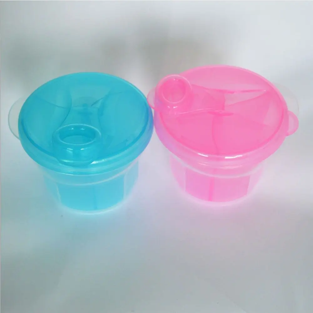 3 Grid Dispenser Feeding Food Container Baby Food Storage Toddler Travel Bottle Milk Powder Storage Box