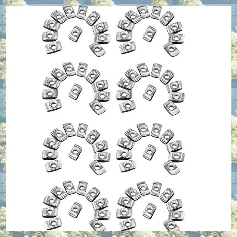 

Best Of 2025-800 шт. M5 Молотковая гайка Углеродистая сталь Алюминиевый соединитель Т-образный крепеж Скользящая гайка