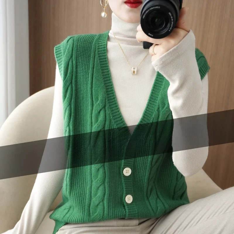 Bellissimo gilet di lana lavorato a maglia Cardigan da donna Thiened Svel Capispalla maglione Camere con design floreale aperto