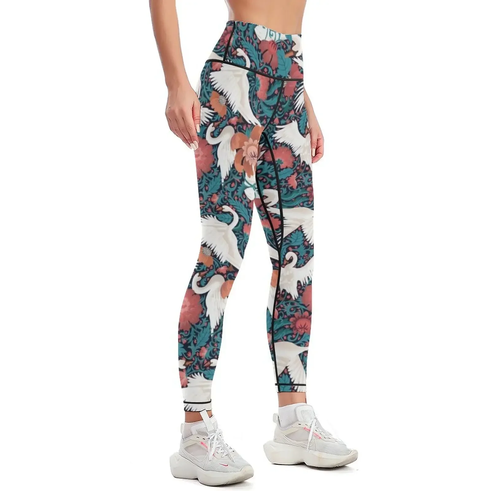 Woodland Swans Leggings legging push up active wear sports for gym Women's fitness Womens Leggings 2