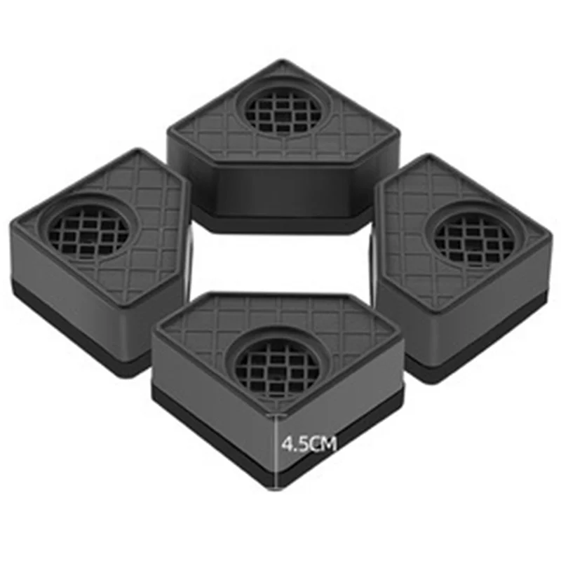 A67P-وسادة مضادة للاهتزاز للغسالة غسالة مجفف الركائز ترتدي منصات القدم المطاطية المربعة #6