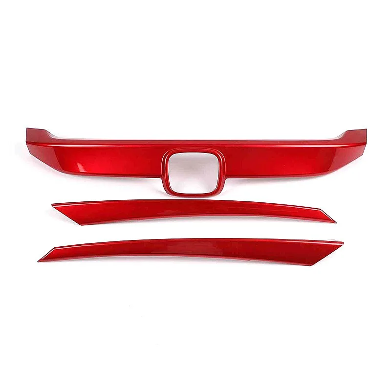 

Fits 16-21 Honda Civic 10th Gen Hood Grille Trim Fuel Cap Bumper Spoiler AE(Origin)