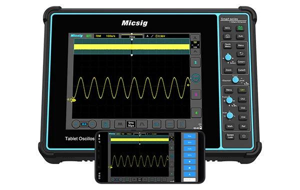 Micsig SATO1004 Portable Automotive Oscilloscope With 4 Channels 100Mhz Bandwidth 1GSa/s Sampling Rate 8" Touch Screen