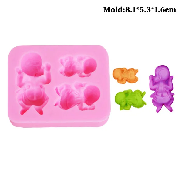3D Sleeping Baby Silicone Resin Molds Fondant Mould Chocolate Sugar Cake Decorating Tools Pastry Kitchen Baking Accessories M081
