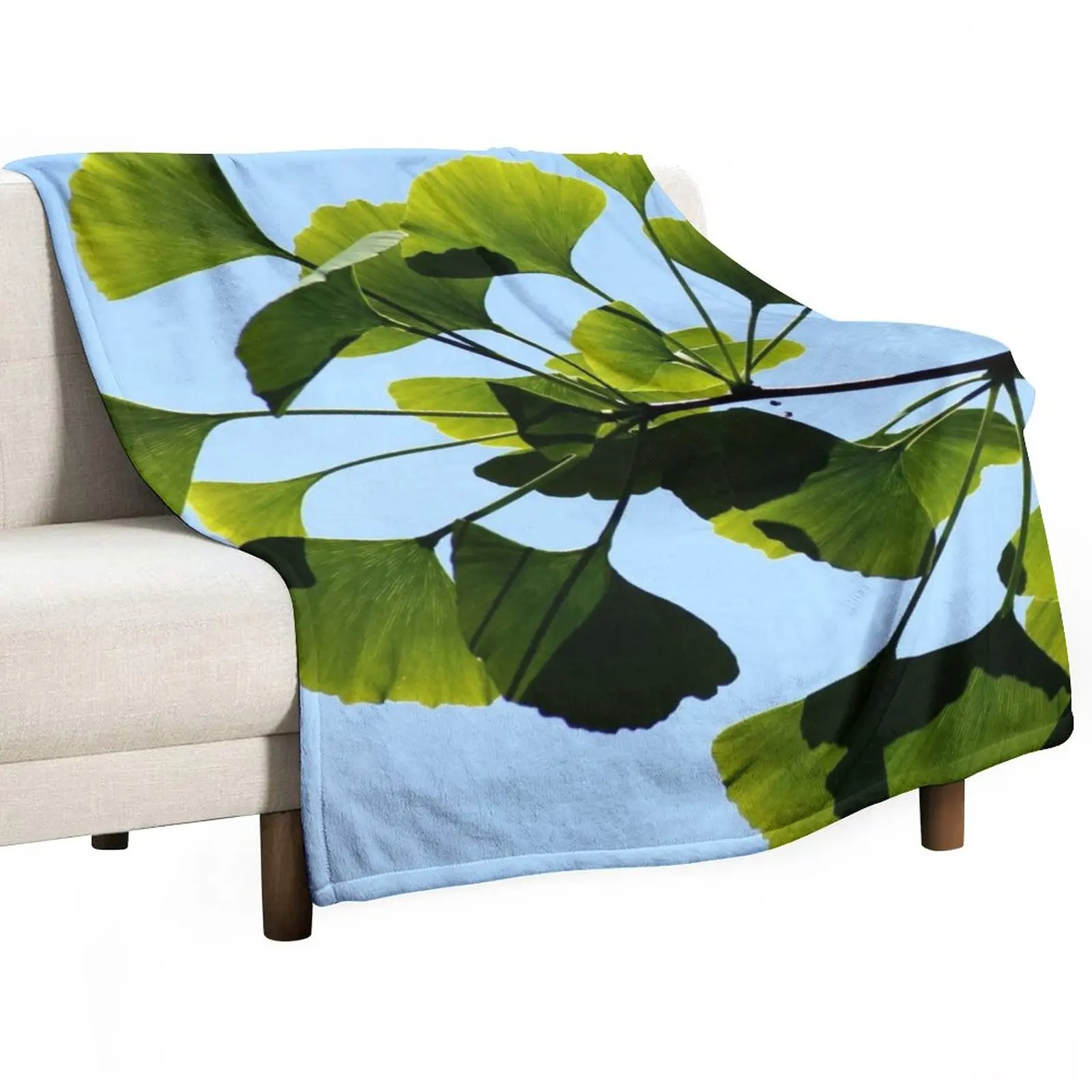 

Gingko Biloba Tree Throw Blanket blankets and blankets Softest Blanket