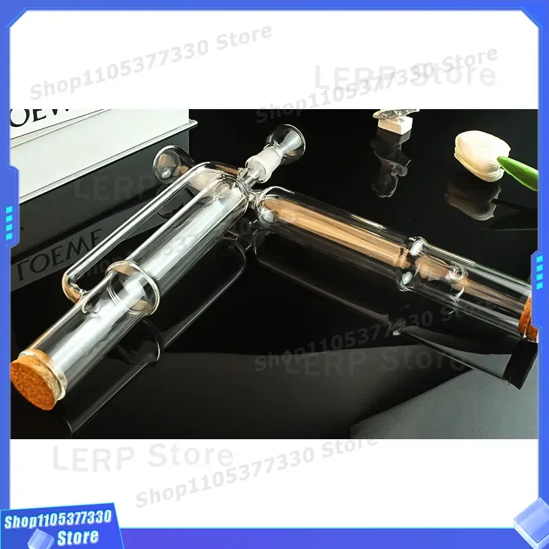 Transparent Cigar Humidor Tube Glass Incense Display Case Moisture Resistant Storage Container for Cigar Maintenance and