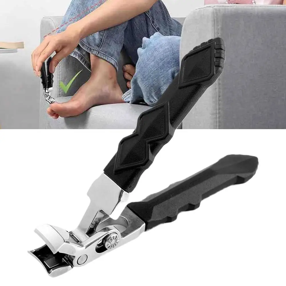 Breite Backenöffnung, Anti-Schrägnägel, schräger Nagelknipser, gebogener Zehennagelknipser für dicke Nägel, A5C3