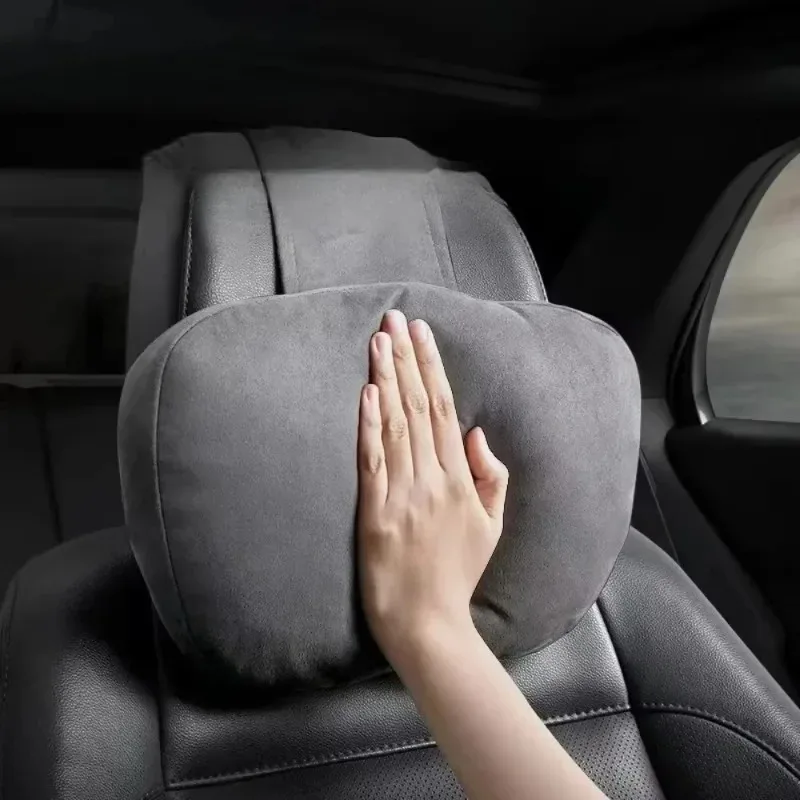Car Headrest Neck Support Seat Soft Universal Adjustable Design S Class Soft Universal Adjustable Car Neck Pillow Waist Pillow
