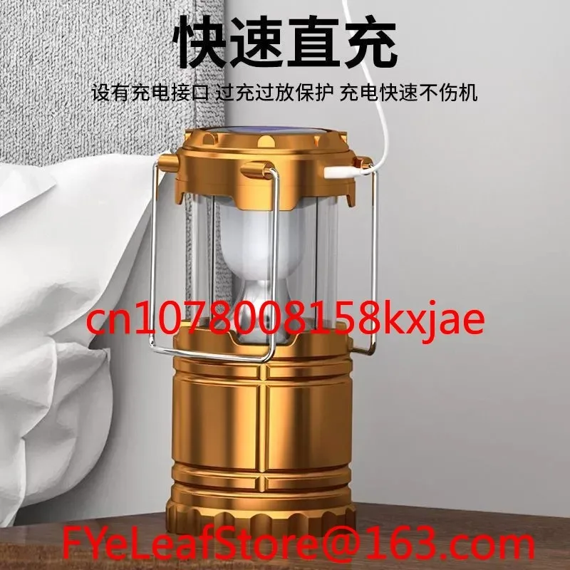 

Аварийный фонарик с зарядкой на солнечной энергии, многофункциональный светильник для лошади, светодиодное освещение, портативный подвесной светильник для палатки