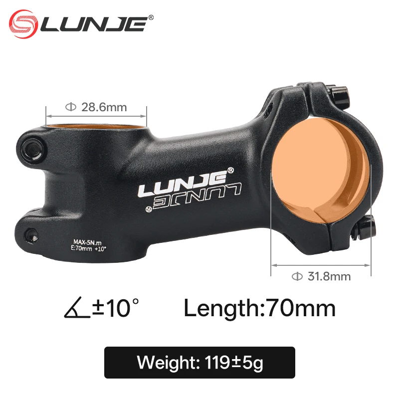 Ultraleicht Bike Power 60/70/80/90/100/110 MM MTB Fahrrad Vorbau 10/17/25/35 Grad Mountainbike Teile