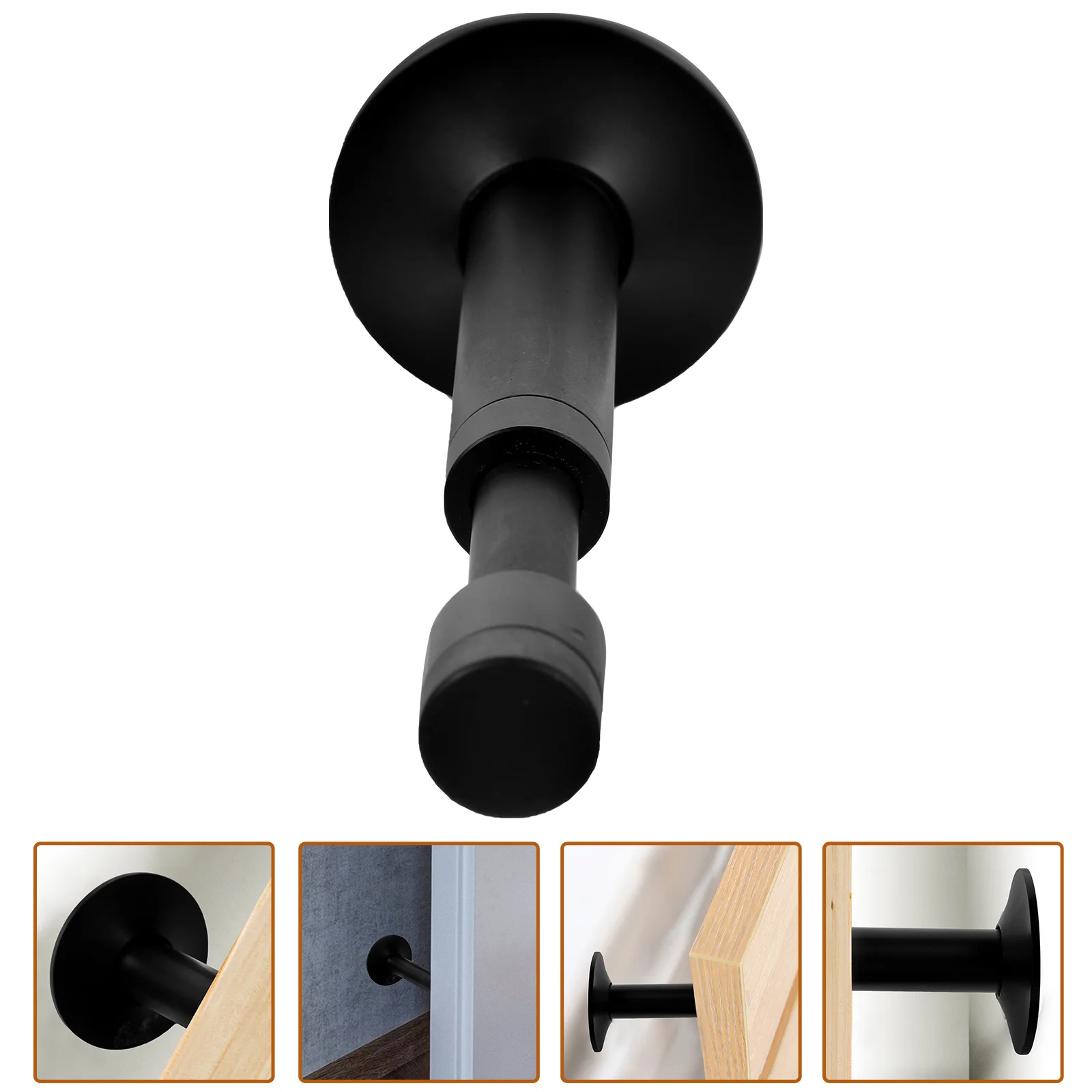 

Door Bumper Punch-Free Hydraulic Buffer Door Stopper WallMount Sound Dampening Stop Alloy Door Stopper Gate Catch Wall Protector