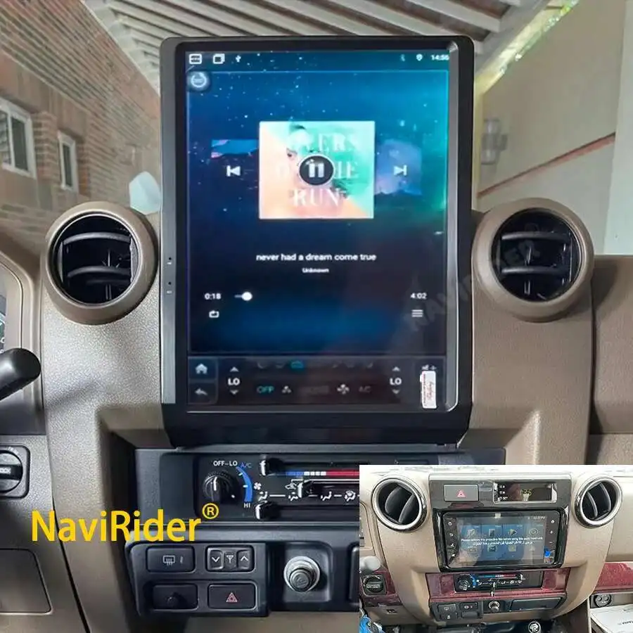 Autoradio Android 13 de 128 Pouces avec Navigation GPS, Lecteur Stéréo, Unité Centrale pour Toyota Land Cruiser LC70/LC75/76 12.1G