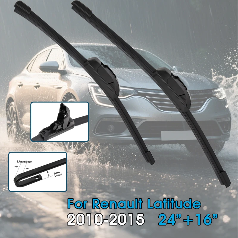 Auto Wischer Klingen 24 "+ 16" Für Renault Latitude Saloon L43 2010-2015 Windschutzscheibe Windschutzscheibe Front fenster Klingen Auto Zubehör