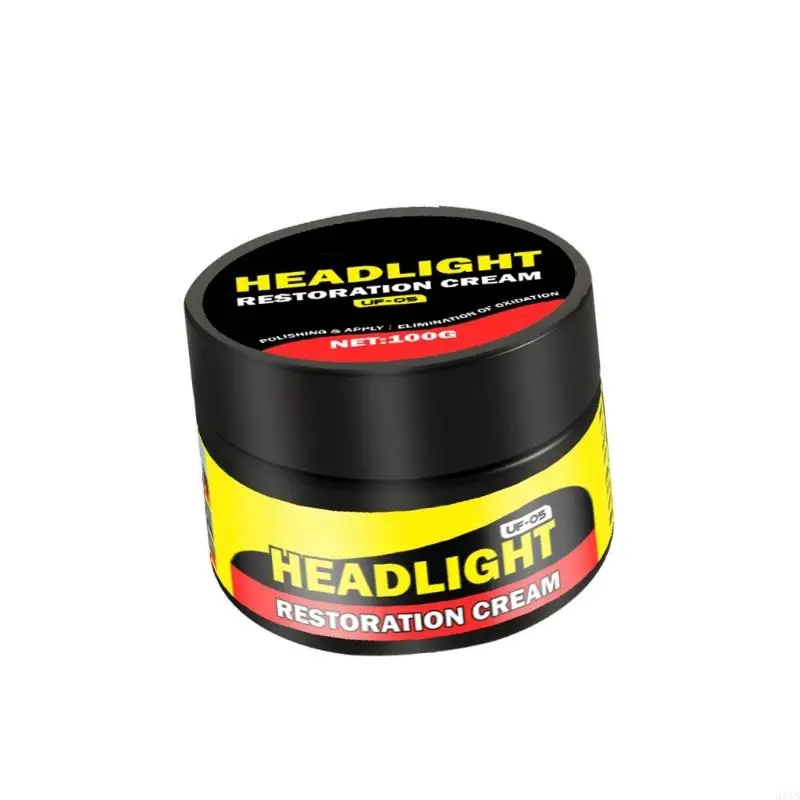 كريم توضيح الضوء الأمامي الجديد للسيارات لعام 2025 للنظارات الباهتة المملة دليل إعادة التأهيل الحمضي مزيج واقي مجاني #4