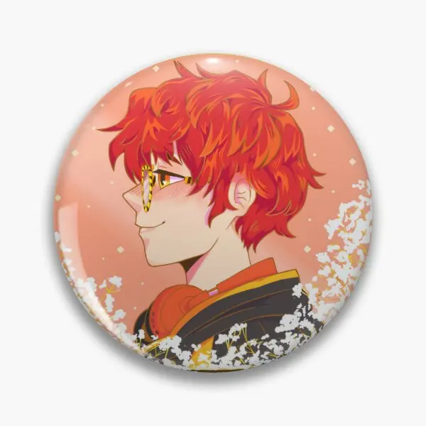 707 Saeyoung Mystic Messenger  Soft Button Pin Hat Clothes Cute Cartoon Jewelry Women Lapel Pin Creative Metal Funny Lover