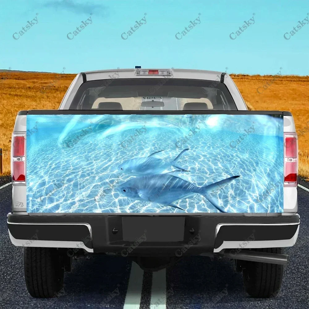 

Custom Flying Sea Animal Car Tail Trunk Protect Vinly Wrap Sticker Decal Car Hood Decoration Sticker for SUV Off-road Pickup
