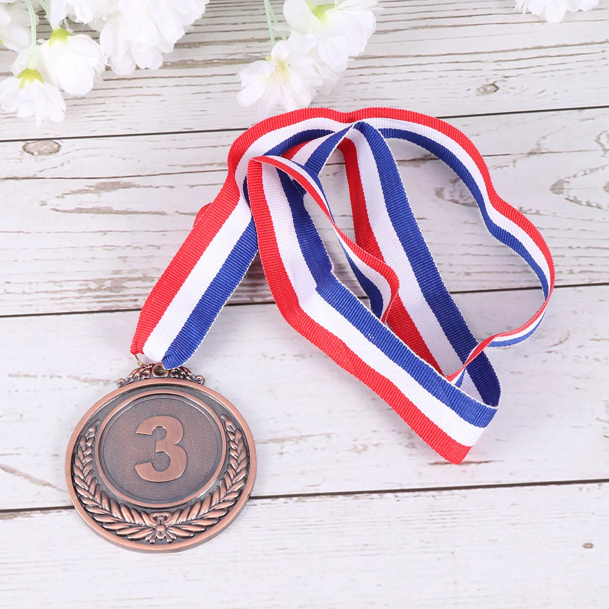2 قطعة ميداليات الجائزة الذهبية تصميم آذان القمح المعدنية للمنافسة الرياضية الفائزة جوائز ميدالية الميداليات الرياضية وسام الفائز بالقمح