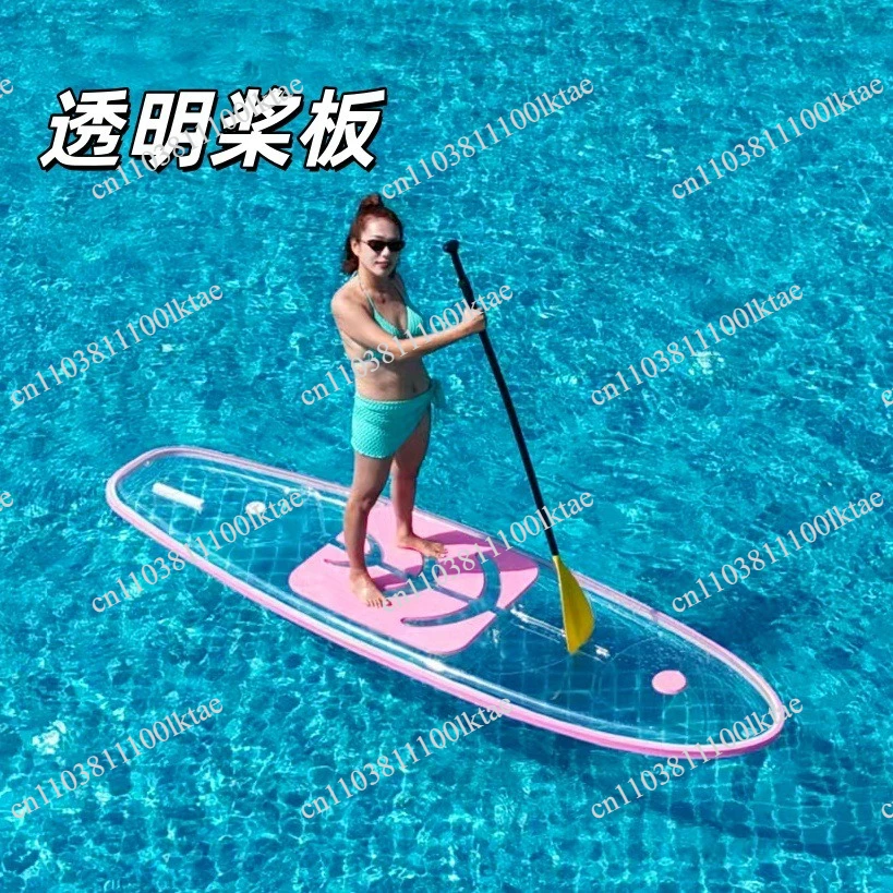 

Stand-up Rafting Surfing Fishbone PC Transparent Paddle Board