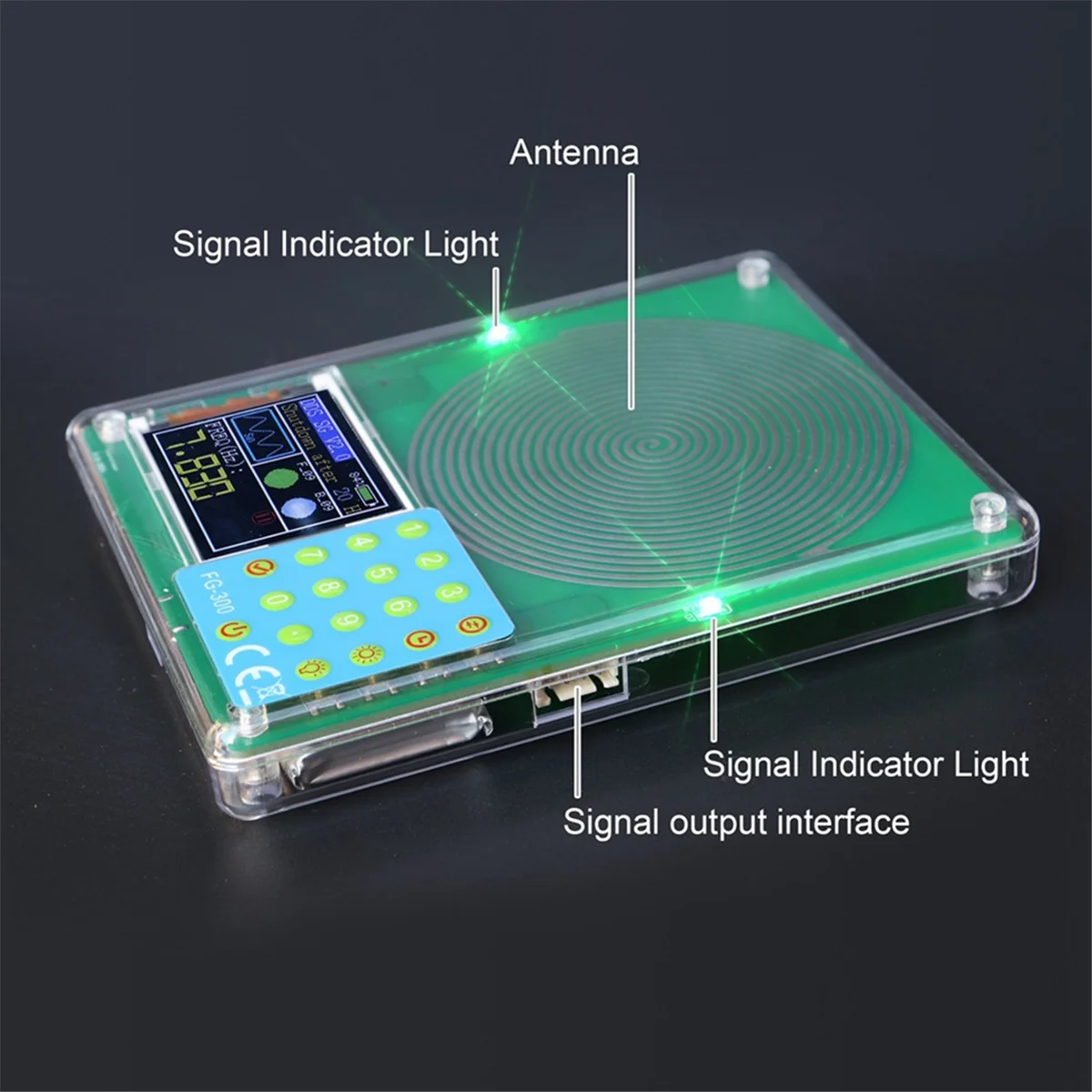A79G FG-300 DDS وظيفة إشارة مولد 0.001 هرتز-200 كيلو هرتز إشارة مولد 1.8 بوصة TFT عرض شرط + مربع + سن المنشار الموجي