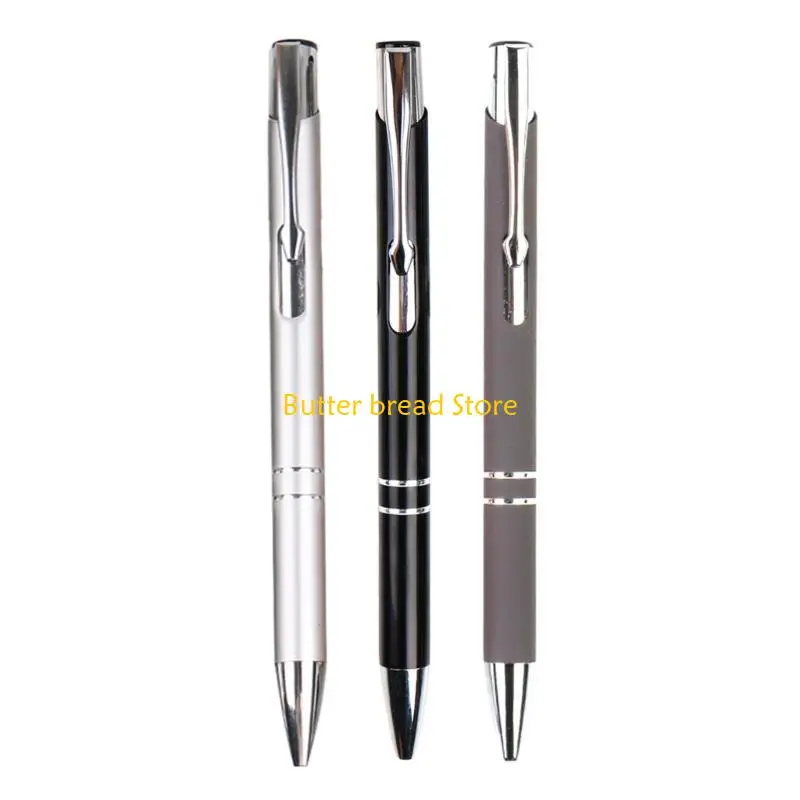 

W89C 6pcs Business Metal Pen Pencingable Penpoint Pen Office Metal Signing Pen