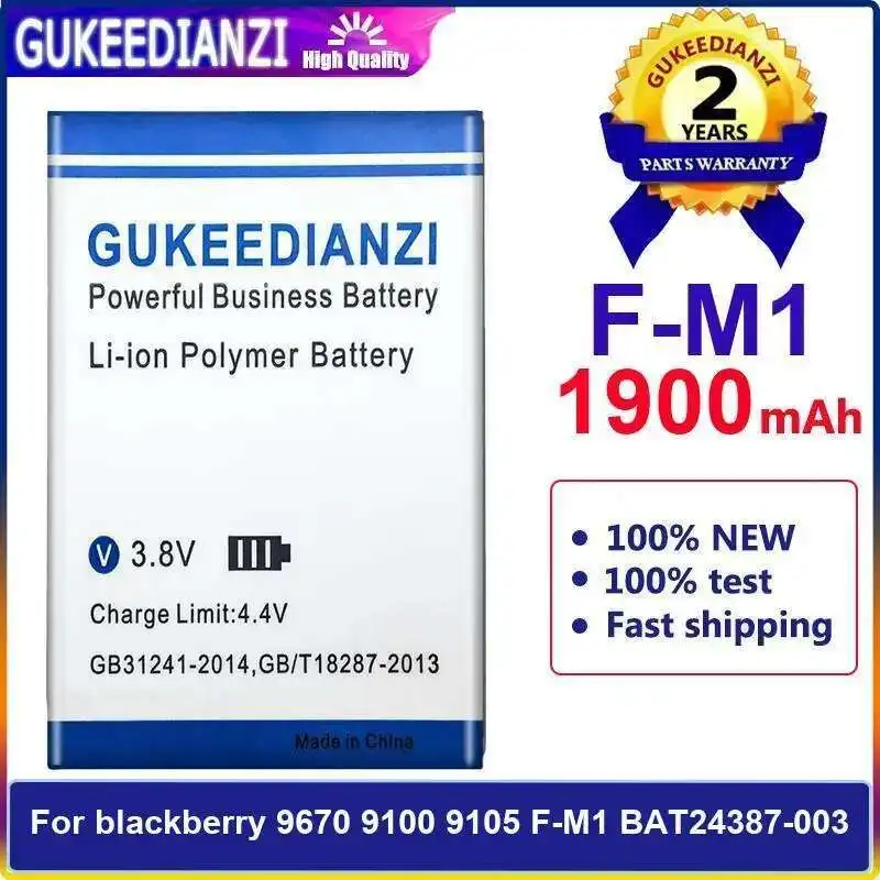 

1900 мАч для Blackberry 9670 9100 9105 F-M1 BAT24387-003 аккумулятор для мобильного телефона с быстрой зарядкой