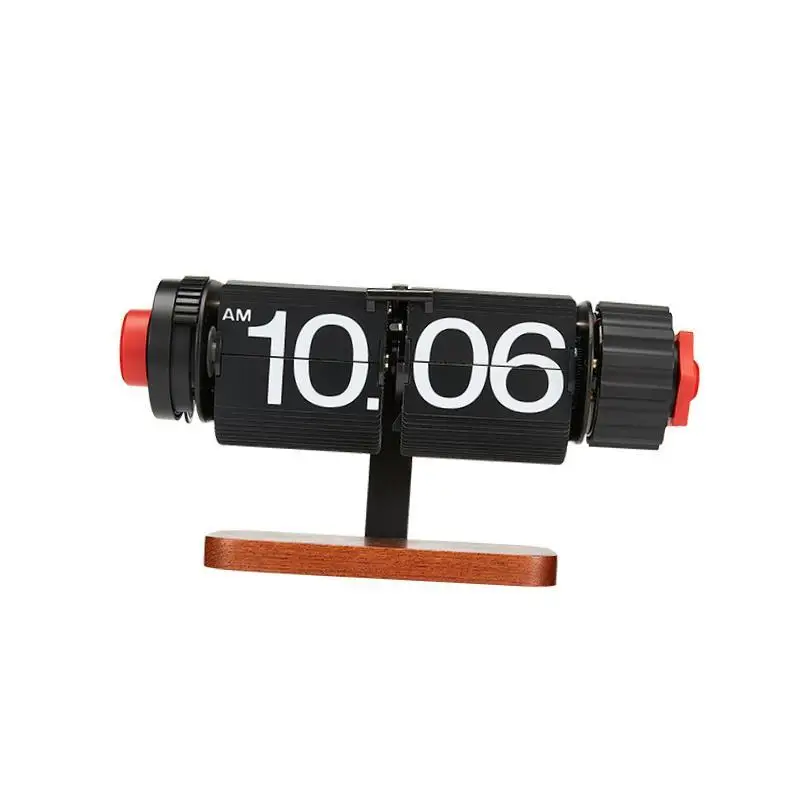 Automatic Page Turning Clock lent Flip Table Clock for Bedroom Office Cafe