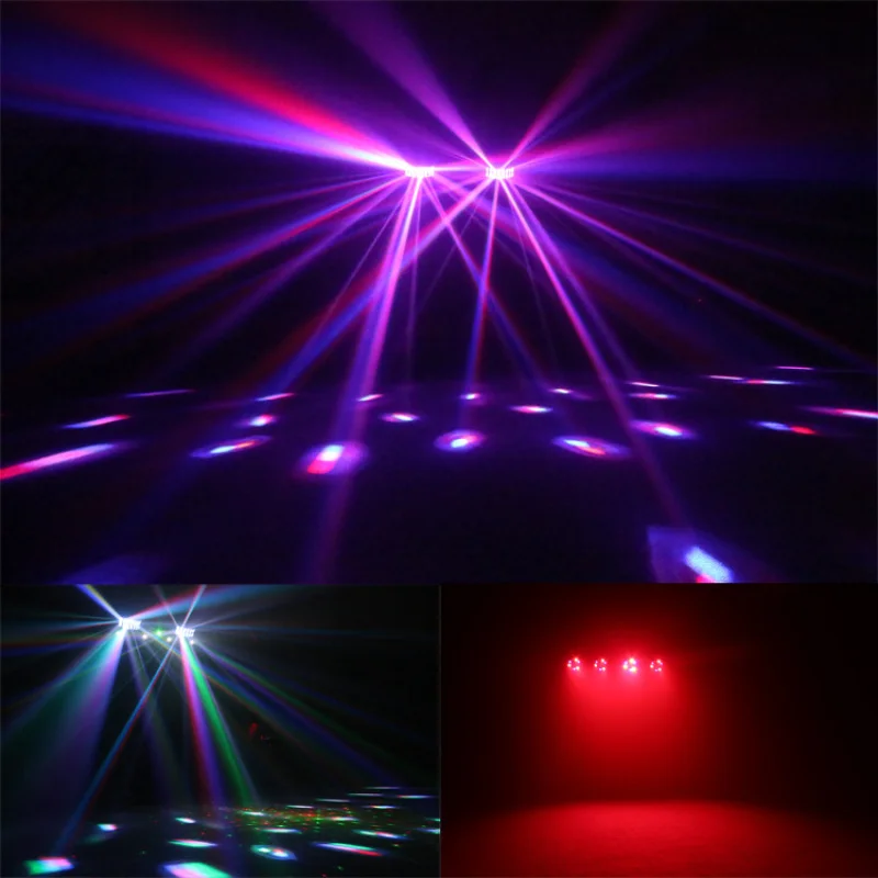 

KTV Bar 4-in-1 Combination Effect Light Sound Control Flash Laser Light Stage Full Color Par Light with Stand
