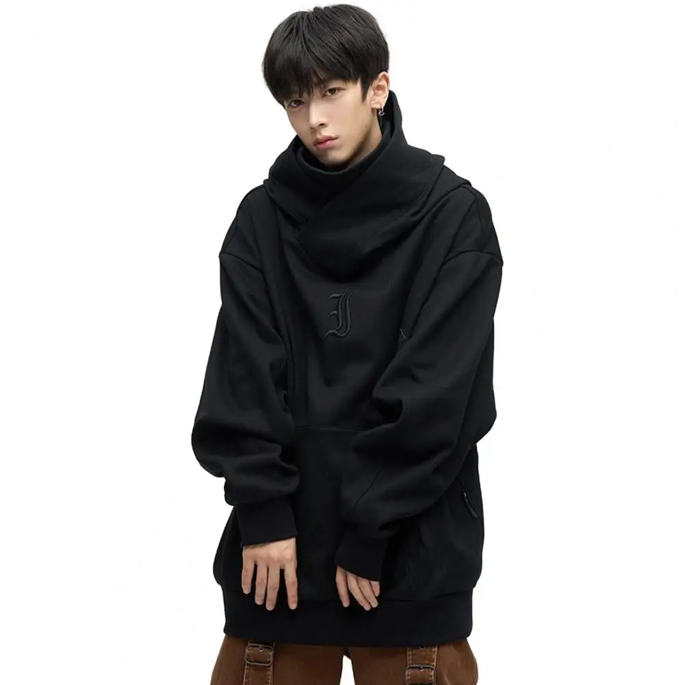 

Men Polyester Sweatshirt Japanese Harajuku Cyber Punk Men's Streetwear Oversized Techwear Hoodie for Winter Comfort Winter Men