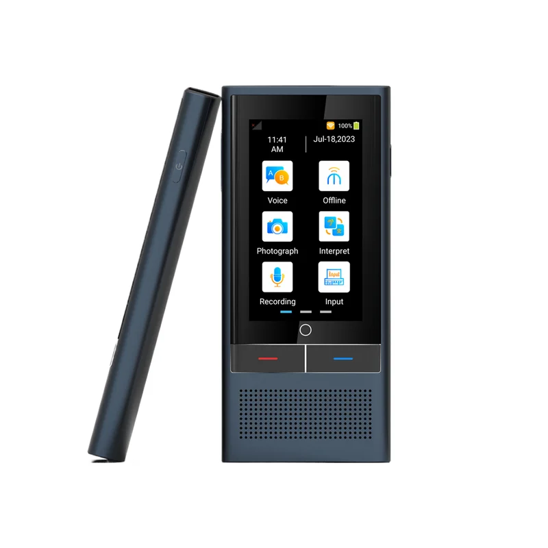 Portable Instant Voice Translator Touch Screen 4G WIFI Language Support Accurate Offline Translation