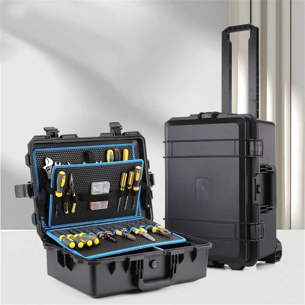 Outdoor Safety Protection Tool Box Professional Storage Box Precision Instrument Carrying Protection Box Pulley Case