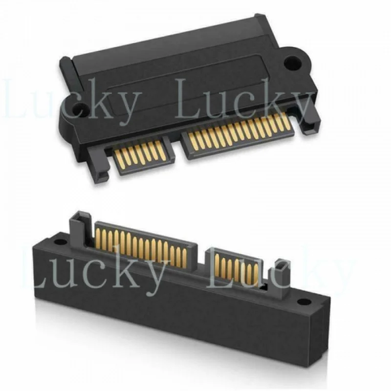 f for  SFF-8482 SAS To SATA 22 Pin Angle 180 DegreeHard Disk X1I Adapter Converter S3D4