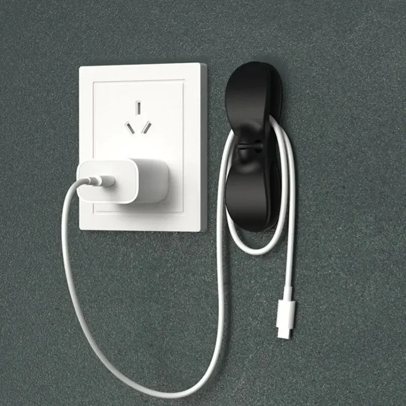 1/5/10/20PCS Cable Clamp Cable Organizer Storage Winder Household Cable Organizer Power Cord Fixing Clip Kitchen Plug Fixation