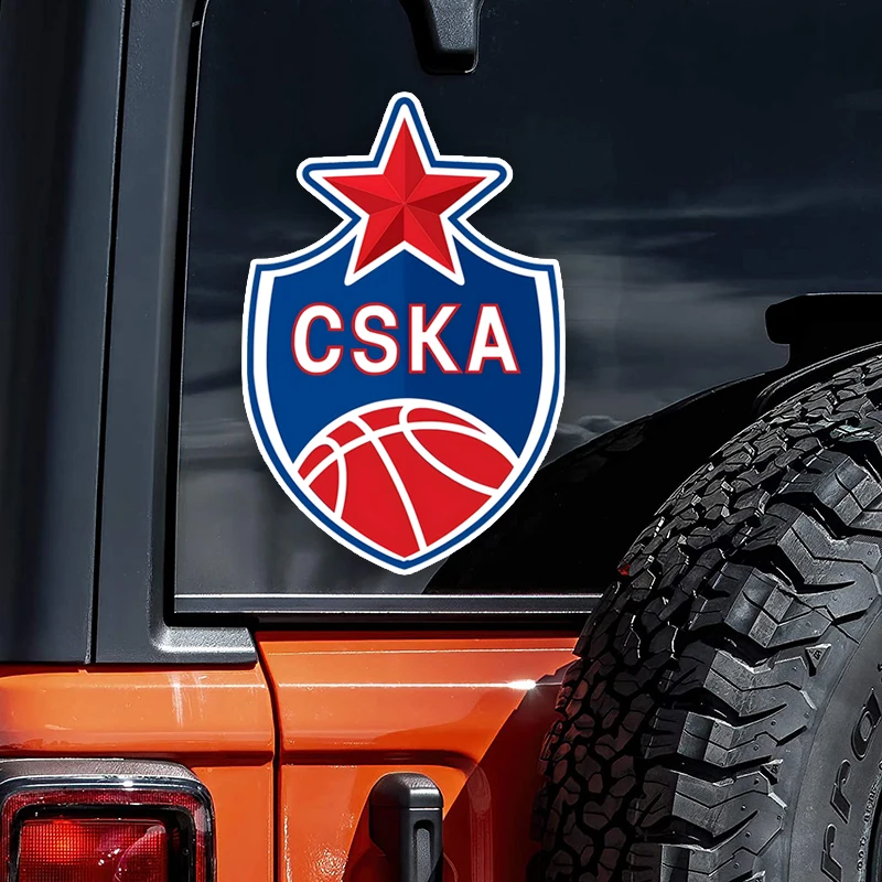 CS10953# CSKA Basketball Car Sticker Vinyl Decal Waterproof Auto Decors for Bumper Rear Window Laptop Motocycle Truck Van