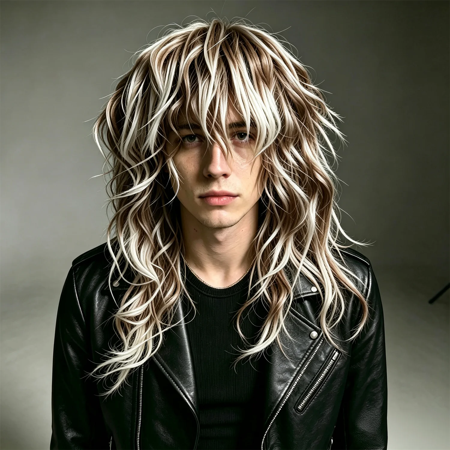 Messy Wave Wig 20 Inch Sand Blonde With Platinum Highlights Heat Resistant Synthetic Fiber Wig For Women
