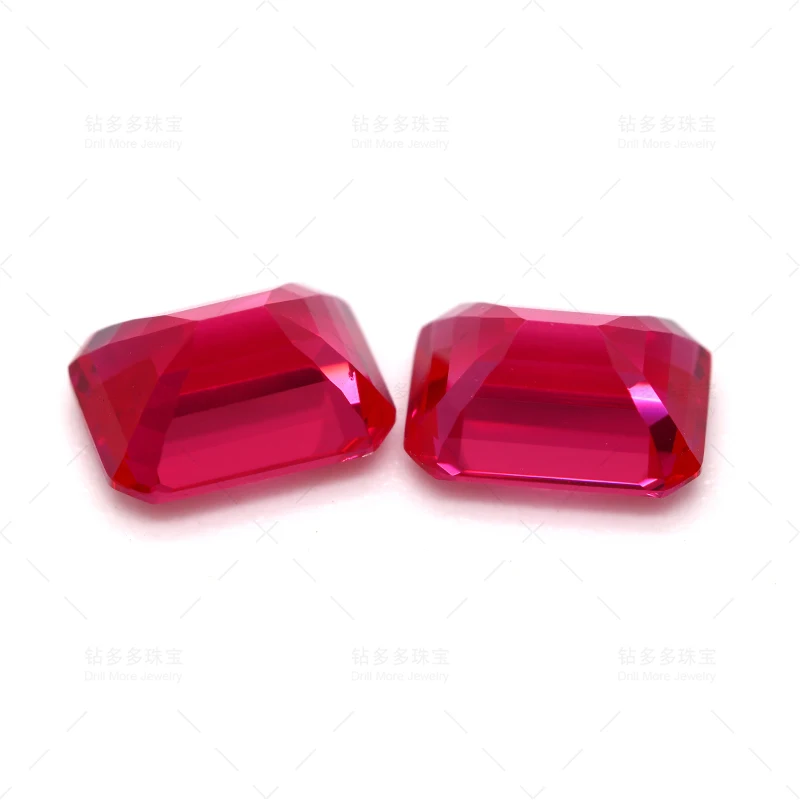 2.13ct Laboratory Nurturing Gemstones Exquisite Bare Stone Emerald-cut Synthetic Ruby Jewelry Containing GAL Certificate