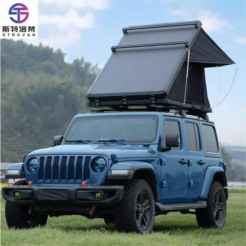 

STLF LZS New Arrival Outdoor Camping EU US Stock Carpa De Techo Hard Shell Aluminum Car Rooftop Tent