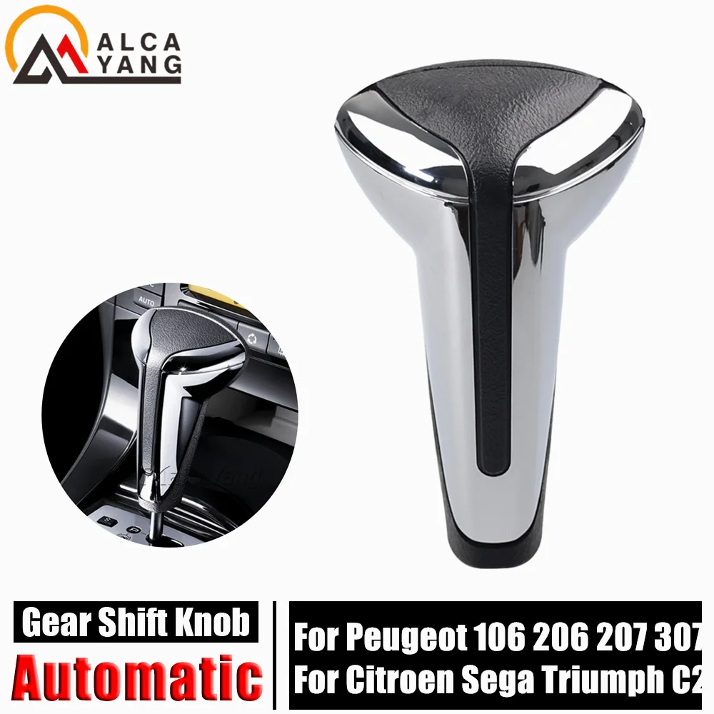 Automatic Gear Shift Shifter Knob For Peugeot 106 206 207 307 308 408 607 608 Citroen C3 C4 C5 XSARA Sega Triumph C2 Elysee