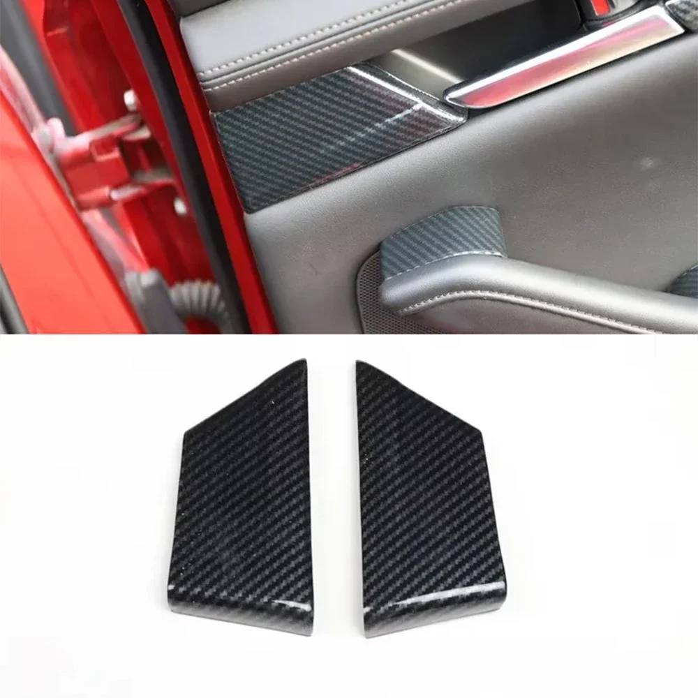 

For Mazda 3 Axela 2020-2023 Car Rear Door Panel Decoration Cover ABS Stickers Interior Auto Styling Moldings