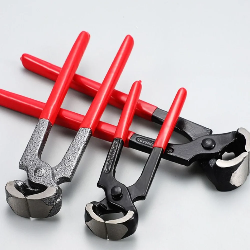 

Nail Pulling Double Ears Flat Nose Pliers Durable Stepless Throat Hose Clamp Pliers Edge Adjustment Cutting Pliers Leather DIY