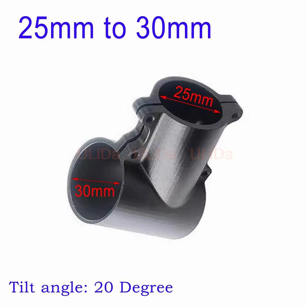 20 25 30mm Tripod Oblique Tee Aluminum Alloy Three-way Joint Carbon Tube T-type Connection Clip Clamp for RC Multirotor Drone