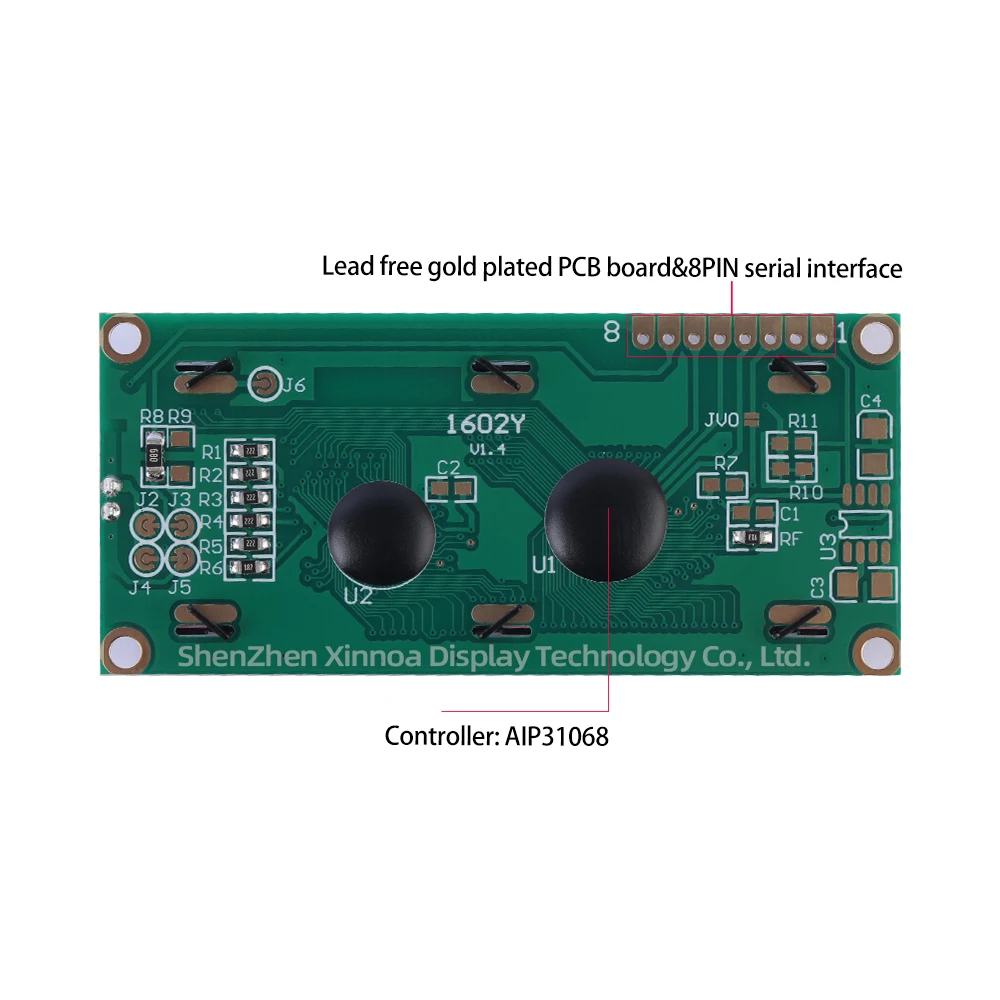 Podświetlany ekran LCD 1602 LCD 1602 16X2 16 * 2 Moduł LCD BTN Czarna folia Rosyjski 1602Y LCD IIC Port szeregowy Ekran wyświetlacza LCD